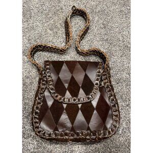 Vintage Handmade Leather Bag Design Brown